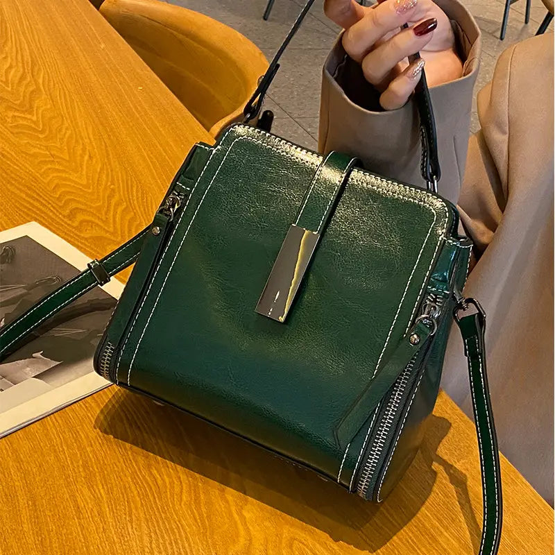 Retro Crossbody Bag with Adjustable Strap