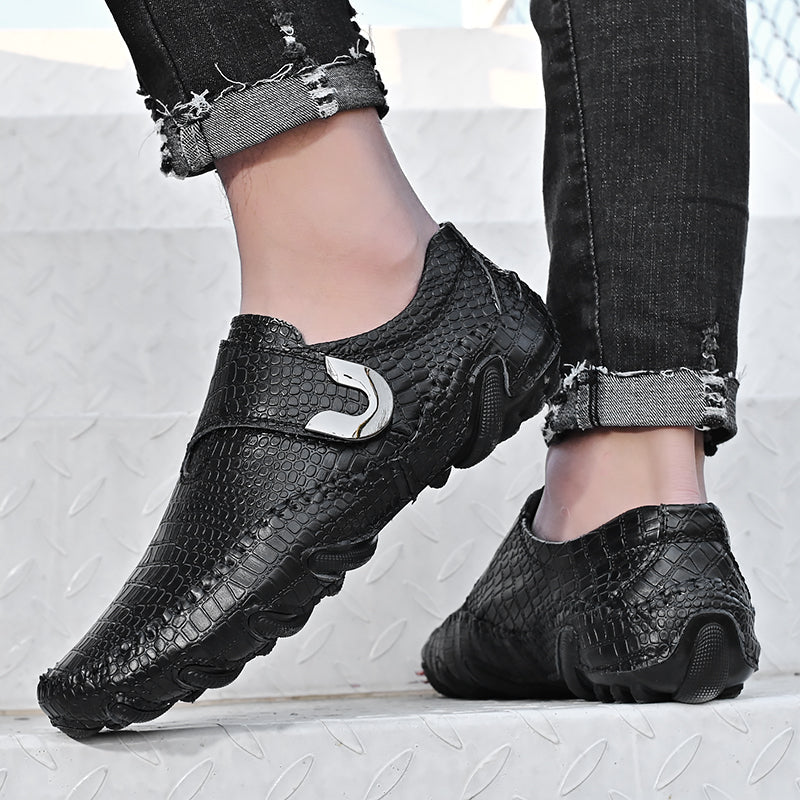 Pánské mokasíny a slip-on obuv Kariéra Nappa prodyšné neklouzavé boty