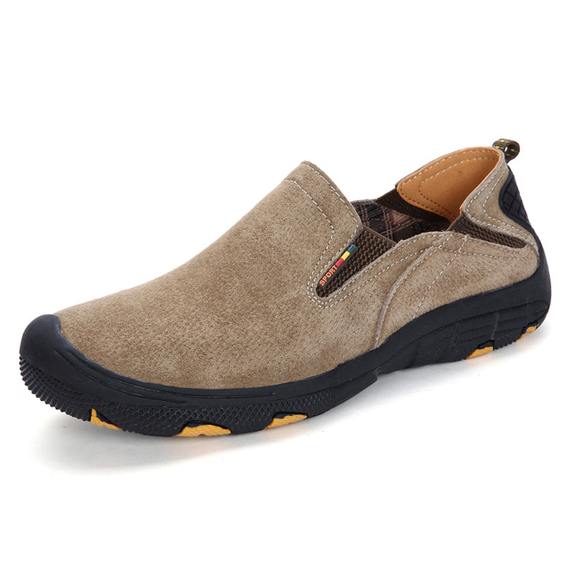 Men's Genuine Leather Outdoor Wear Resistant Non-slip Hiking Shoes