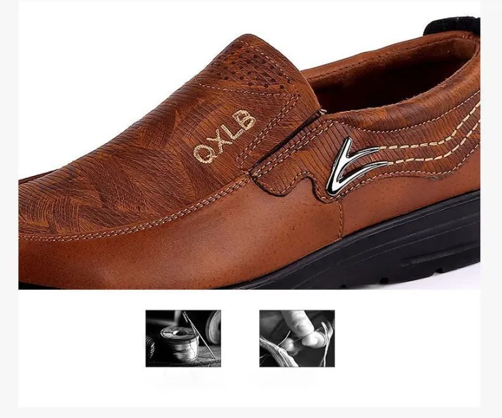 MEN'S EXTENDED WIDTH FOOT AND HEEL COMFORTABLE BREATHABLE SHOES