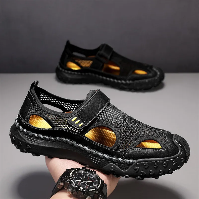 ⏰Last Day! 45% OFF 🔥Men's Verlinn Cowhide Breathable Mesh Sandals