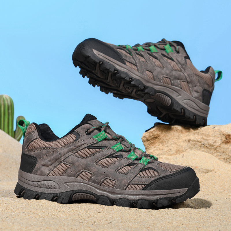 ⏰Clearance Sale - 60% OFF🛒 Men's Lace-Up Outdoor Hiking Shoes – Breathable Waterproof Design, Durable Grip & Arch Support, Perfect for Daily and Outdoor Wear