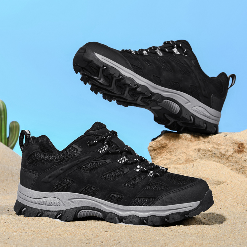 ⏰Clearance Sale - 60% OFF🛒 Men's Lace-Up Outdoor Hiking Shoes – Breathable Waterproof Design, Durable Grip & Arch Support, Perfect for Daily and Outdoor Wear