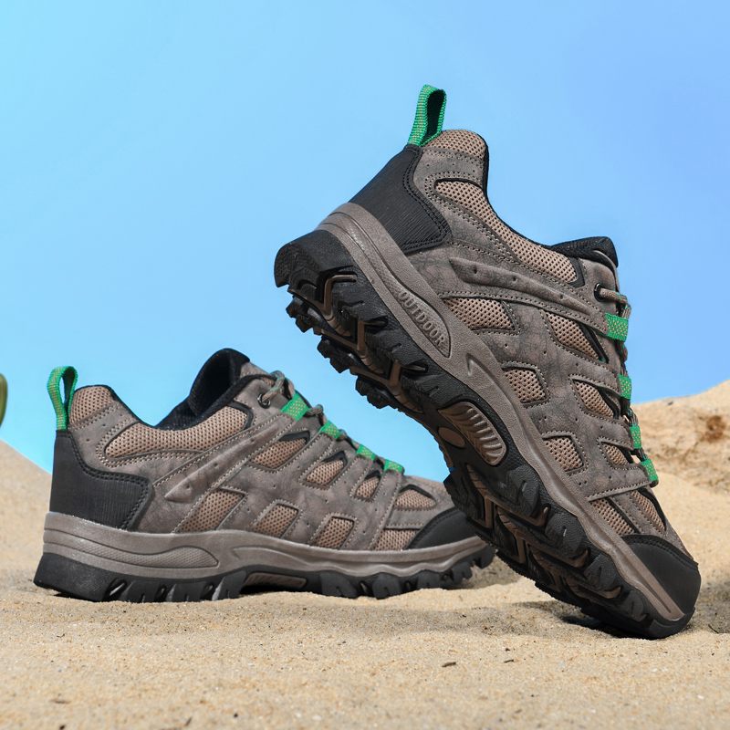 ⏰Clearance Sale - 60% OFF🛒 Men's Lace-Up Outdoor Hiking Shoes – Breathable Waterproof Design, Durable Grip & Arch Support, Perfect for Daily and Outdoor Wear