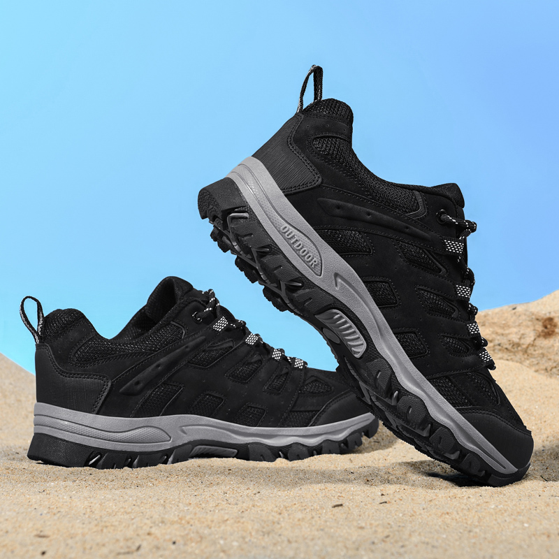 ⏰Clearance Sale - 60% OFF🛒 Men's Lace-Up Outdoor Hiking Shoes – Breathable Waterproof Design, Durable Grip & Arch Support, Perfect for Daily and Outdoor Wear
