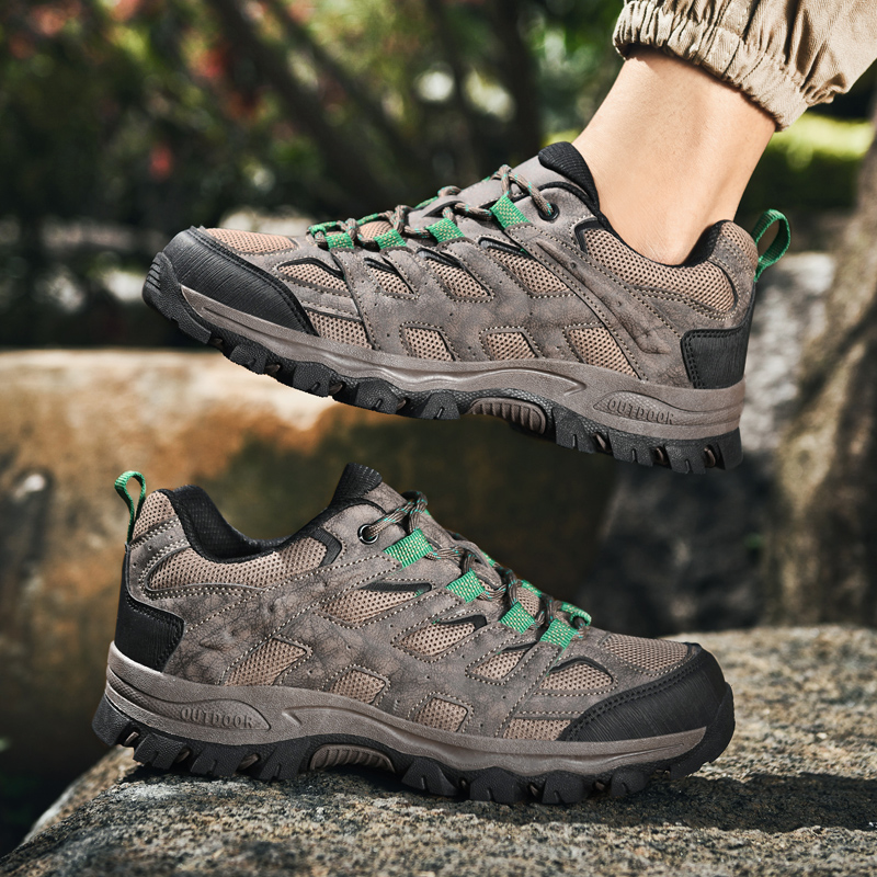 ⏰Clearance Sale - 60% OFF🛒 Men's Lace-Up Outdoor Hiking Shoes – Breathable Waterproof Design, Durable Grip & Arch Support, Perfect for Daily and Outdoor Wear