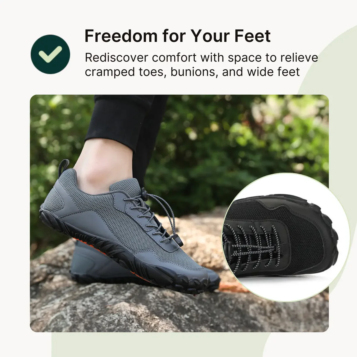 Hike Summit - Protiskluzové jarní barefoot boty (Unisex)