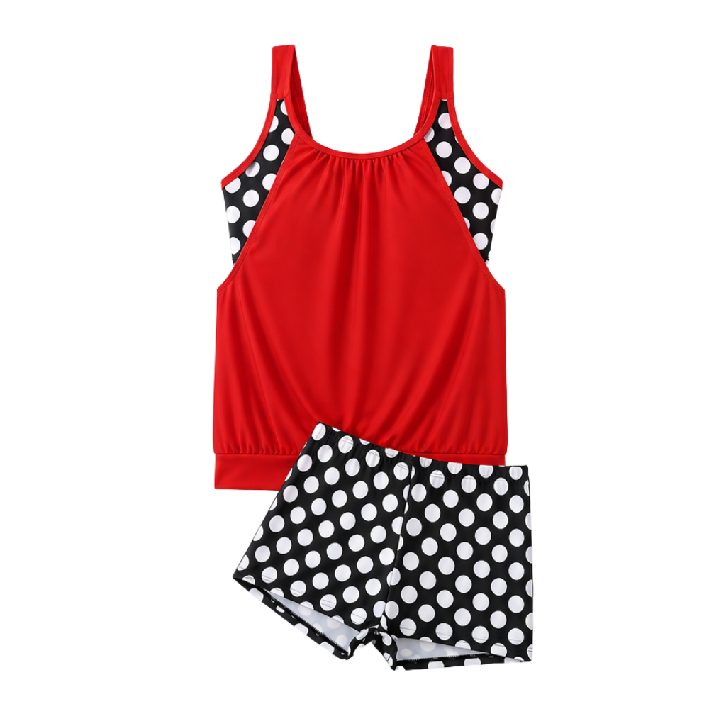 Marivella™ – Tankini s krátkými šortkami, který zvýrazňuje křivky