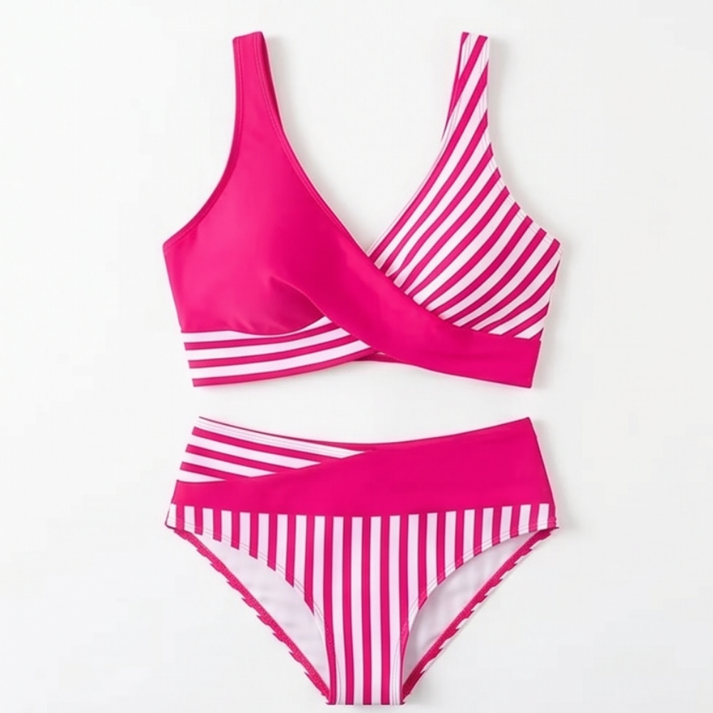 Marivelle™ – Bikiny s vysokým pasem a zavinovacím lemem