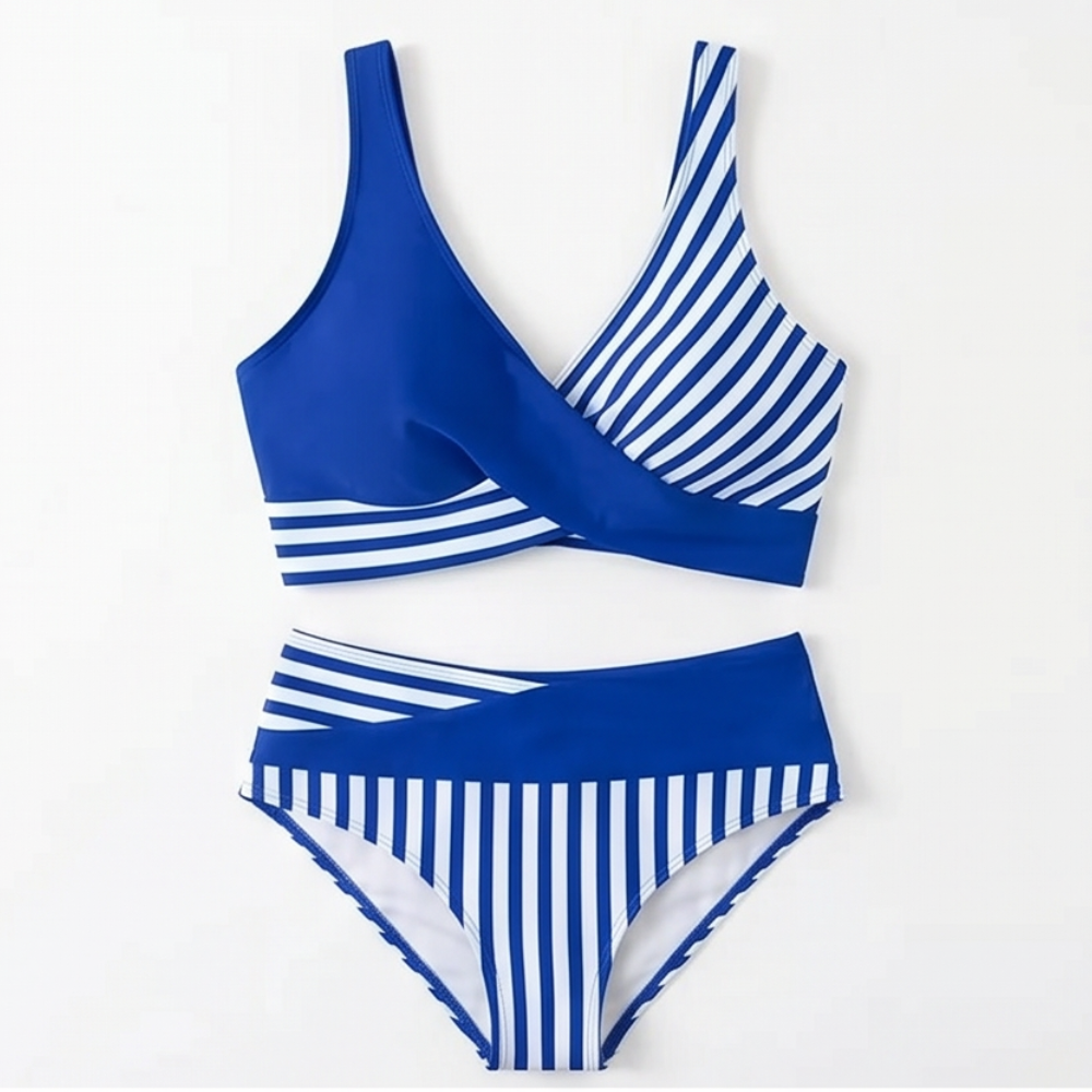 Marivelle™ – Bikiny s vysokým pasem a zavinovacím lemem
