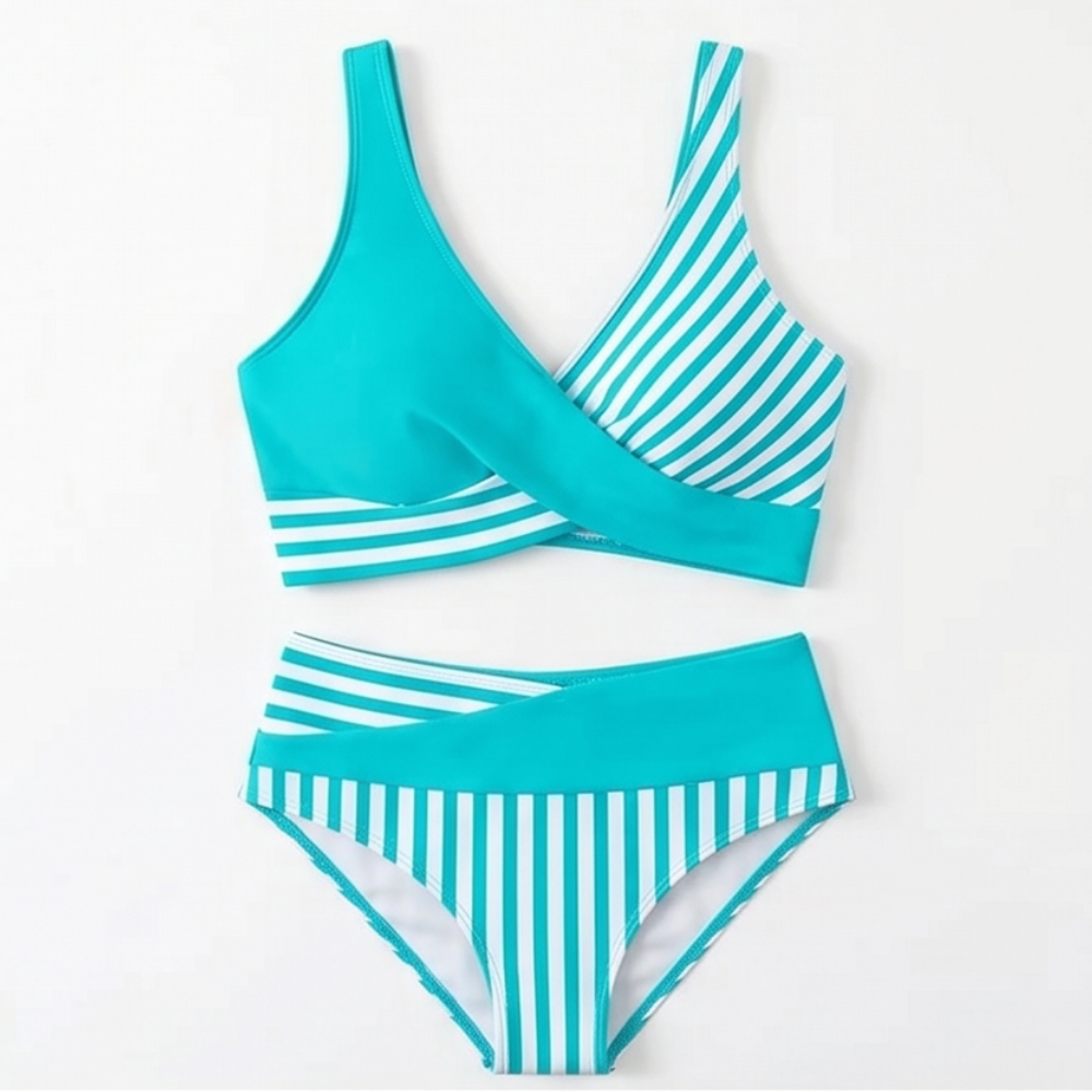 Marivelle™ – Bikiny s vysokým pasem a zavinovacím lemem