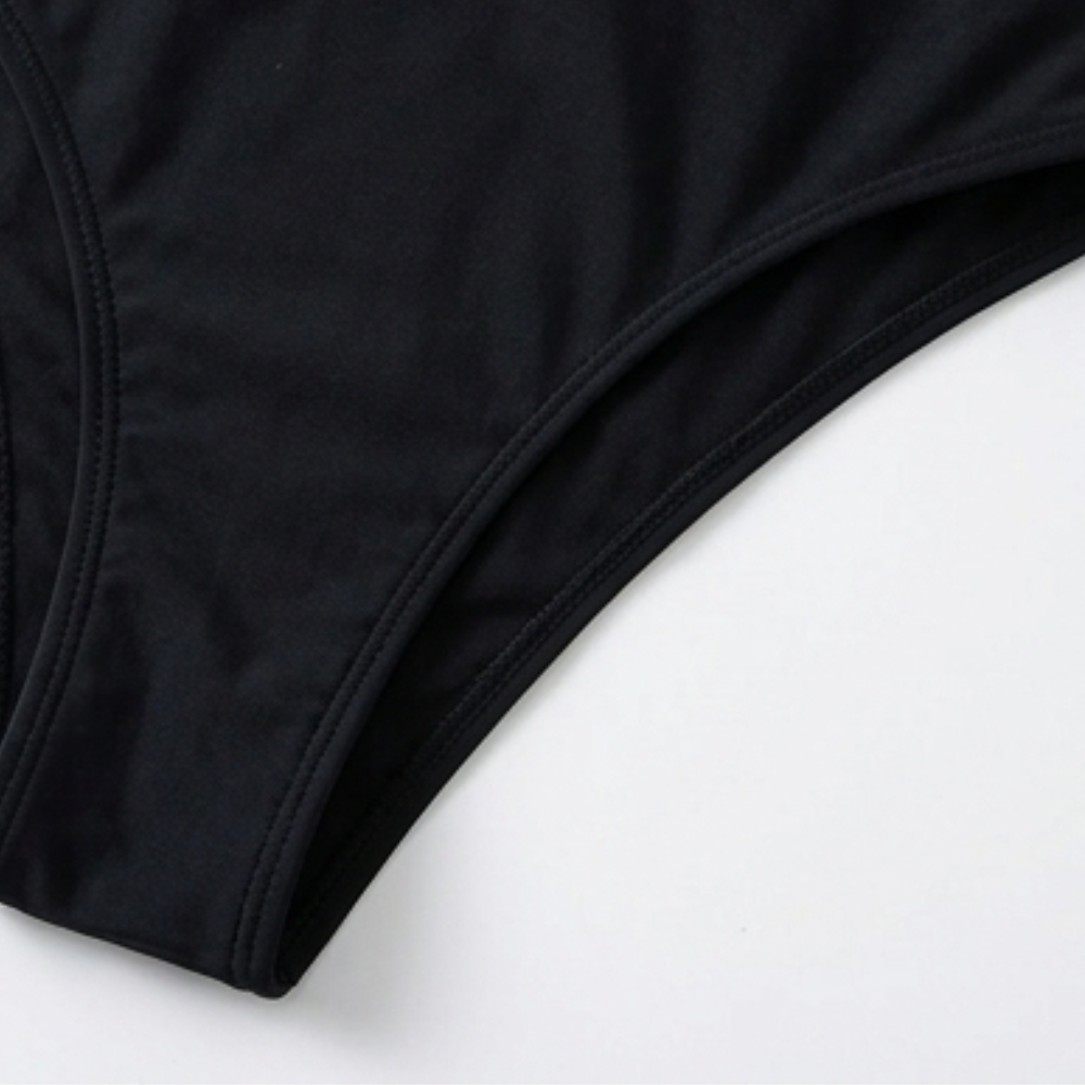 Solaia™ - Dvoudílné bikiny s ramínky a zlatým lemováním