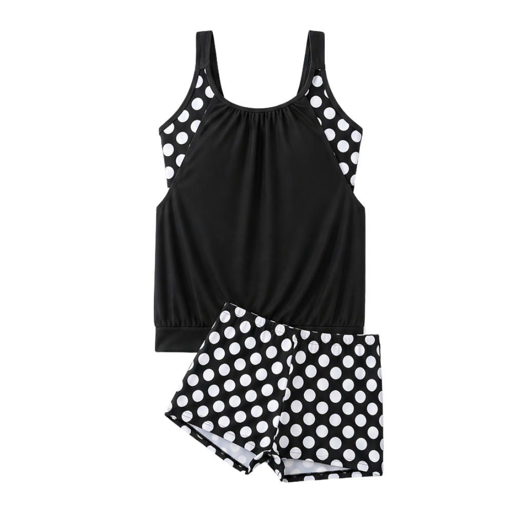 Marivella™ – Tankini s krátkými šortkami, který zvýrazňuje křivky