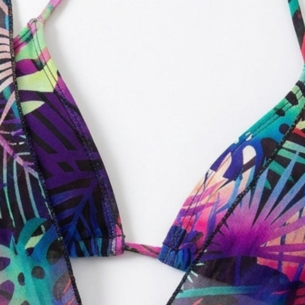 Lunavera™ – Tropická 3-dílná plavková souprava s kimono kabátem