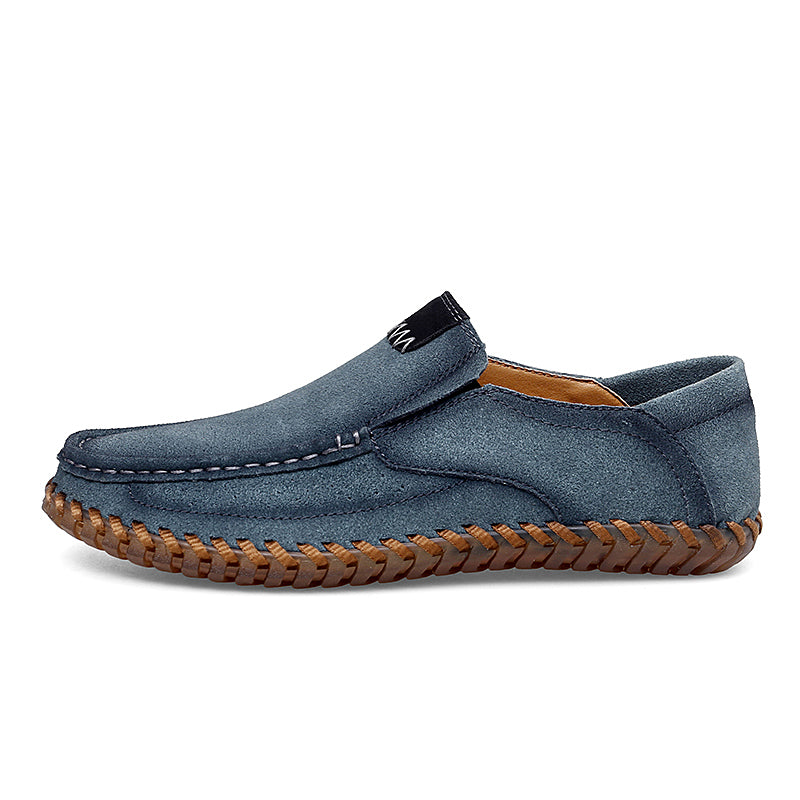 (⏰Last Day 70% OFF🔥)Men's Handcrafted Suede Slip-On Loafers | Lightweight, Rebound Cushioning for Driving & Casual Comfort