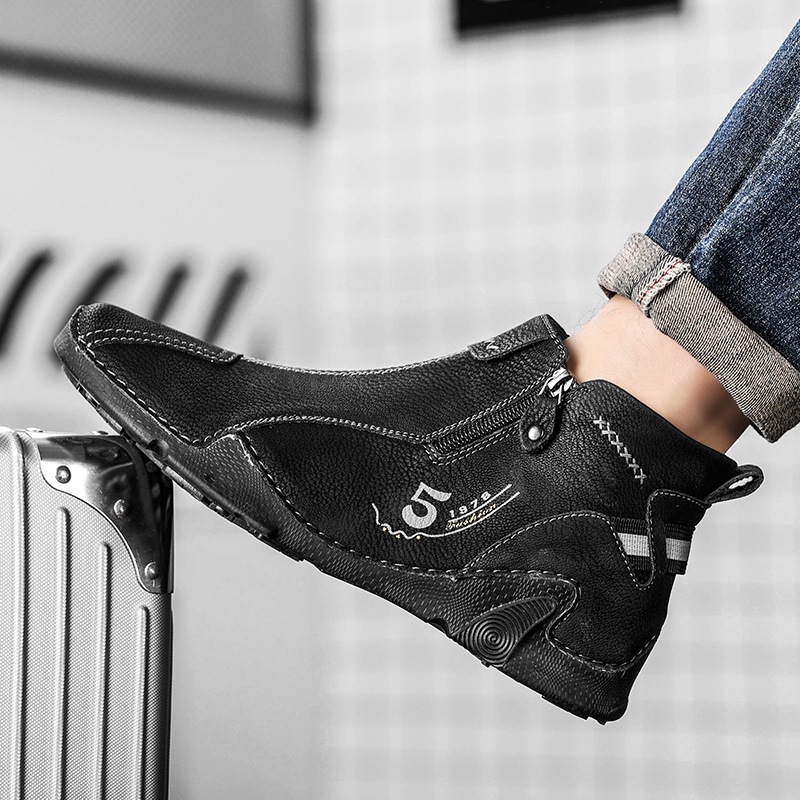 ⏰Last Day 70% OFF🔥High-Quality Men’s Hand-Stitched Genuine Leather Shoes – Ergonomic, Arch Support, Waterproof, Non-Slip, Orthopedic