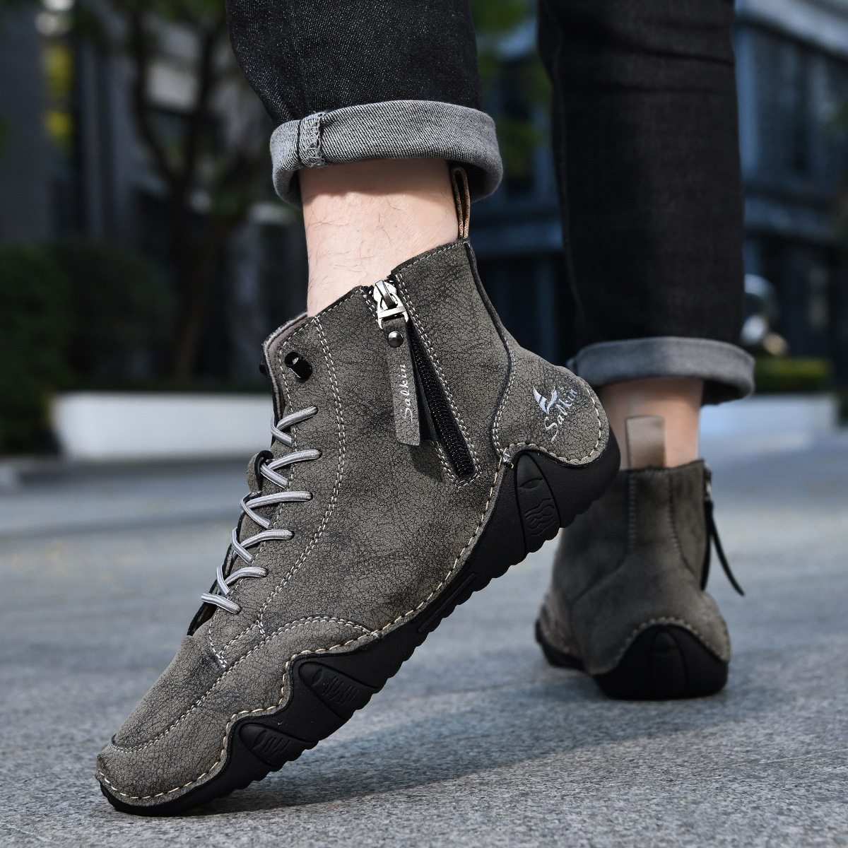 ⏰Poslední den 70% SLEVA🔥Pánské barefoot ergonomické voděodolné ortopedické boty