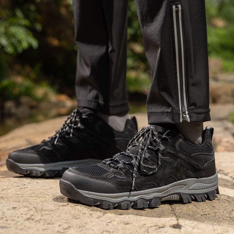 ⏰Clearance Sale - 60% OFF🛒 Men's Lace-Up Outdoor Hiking Shoes – Breathable Waterproof Design, Durable Grip & Arch Support, Perfect for Daily and Outdoor Wear