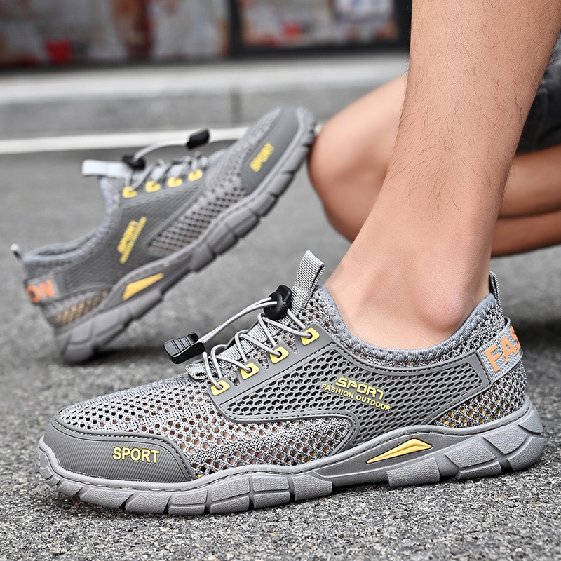 🔥Last Day 60% OFF🔥Men's Summer Orthopedic Breathable Lightweight Hollow-Out Running Mesh Shoes