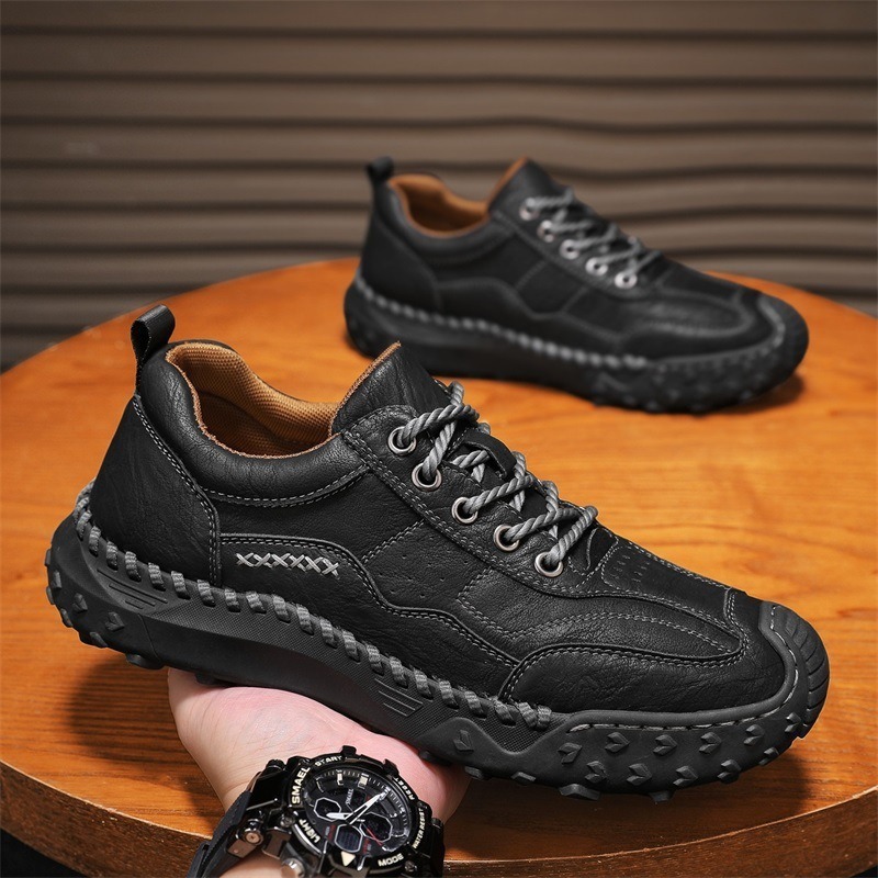 ⏰ 50% off -Men's handmade genuine leather non-slip orthopedic shoes