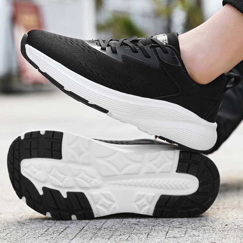 Comfortable Wide-Toe Casual Flyknit Mesh Sneakers-Hive Runners