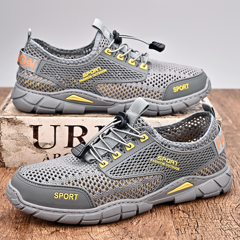 🔥Last Day 60% OFF🔥Men's Summer Orthopedic Breathable Lightweight Hollow-Out Running Mesh Shoes