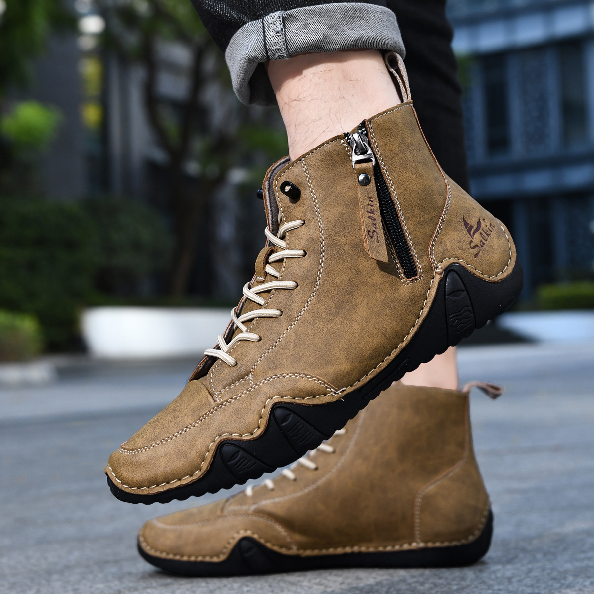 ⏰Poslední den 70% SLEVA🔥Pánské barefoot ergonomické voděodolné ortopedické boty