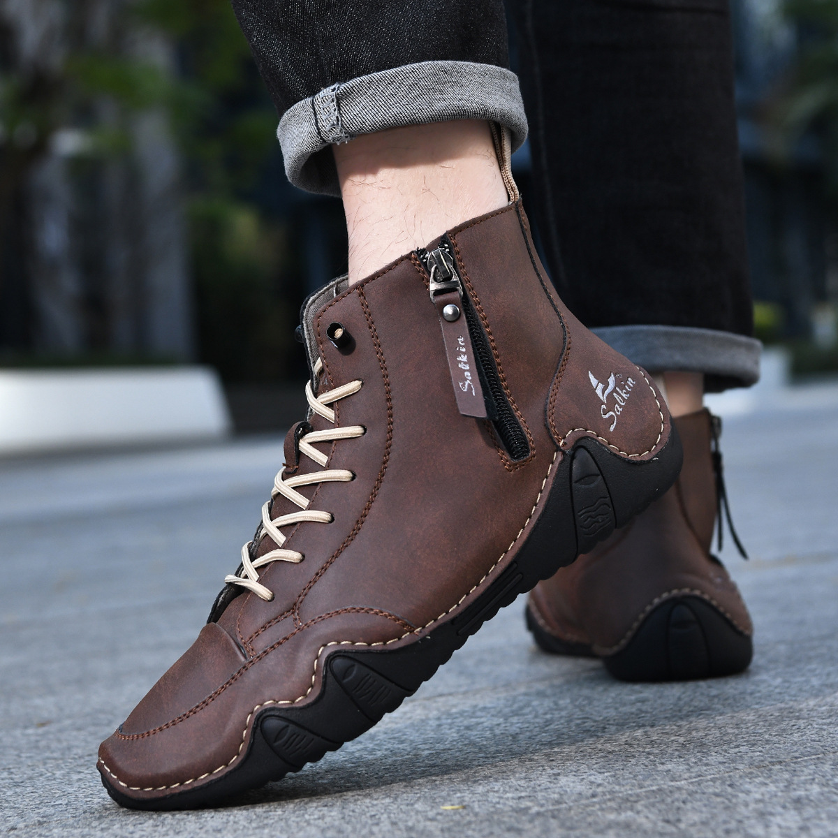 ⏰Poslední den 70% SLEVA🔥Pánské barefoot ergonomické voděodolné ortopedické boty