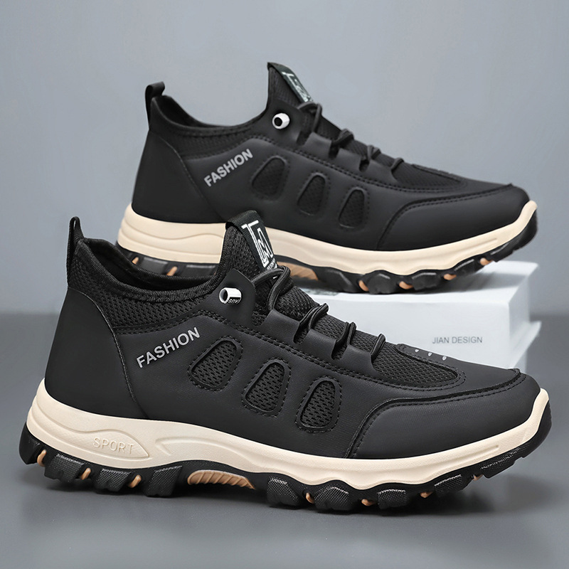 🔥Last Day Promotion 70% OFF🔥Men's mesh lightweight and breathable travel shoes, non-slip walking shoes
