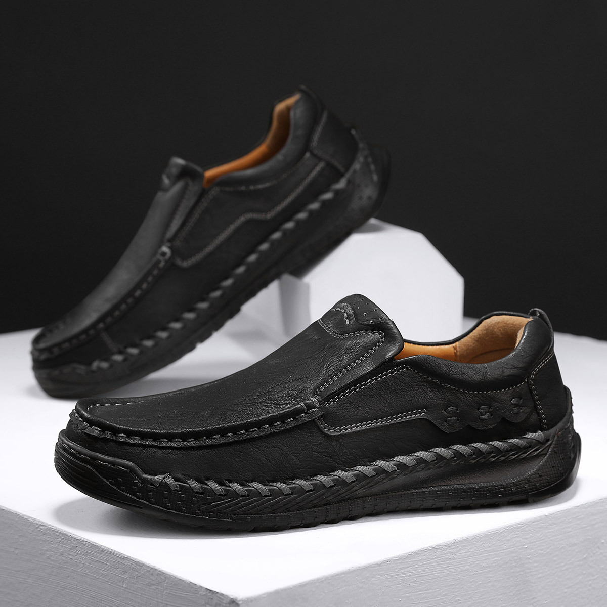 ⏰Last Day! 45% OFF 🔥Maivage®Men’s Cowhide Slip-On Loafers – Handcrafted with Arch Support