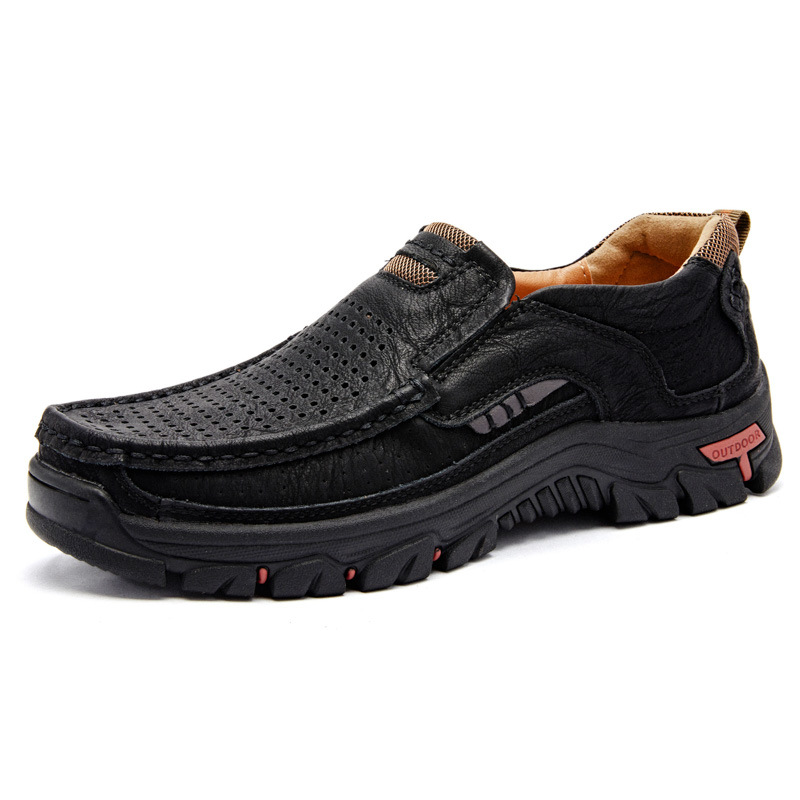 🔥LAST DAY 70% OFF🔥Mens Non-slip Walking Shoes Leather Lightweight Breathable Casual Loafers