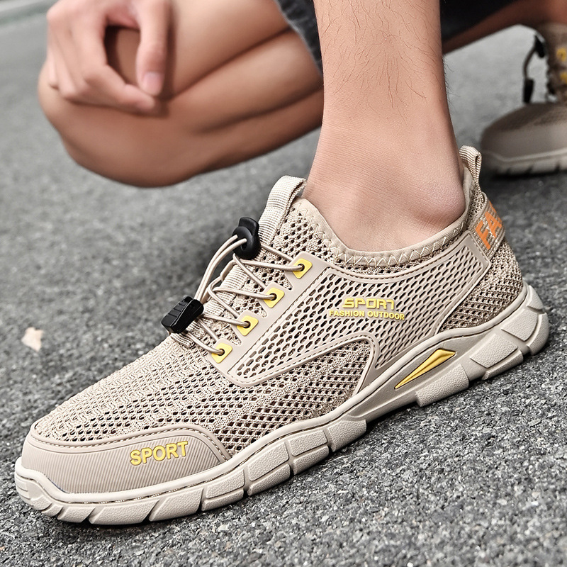 🔥Last Day 60% OFF🔥Men's Summer Orthopedic Breathable Lightweight Hollow-Out Running Mesh Shoes