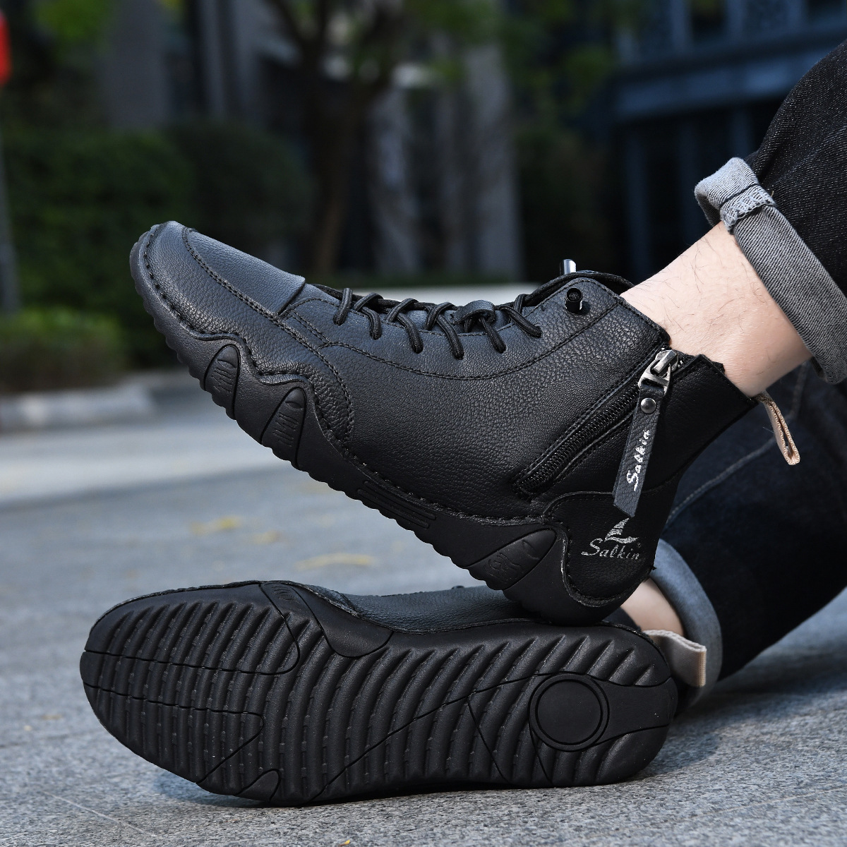⏰Poslední den 70% SLEVA🔥Pánské barefoot ergonomické voděodolné ortopedické boty