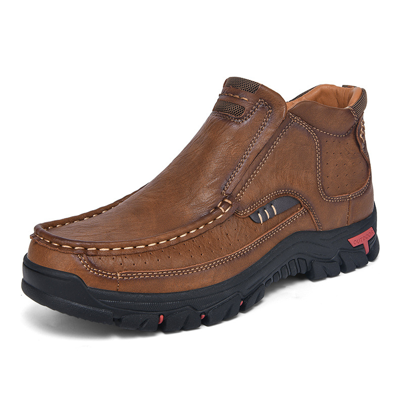 🔥LAST DAY 70% OFF🔥Mens Non-slip Walking Shoes Leather Lightweight Breathable Casual Loafers