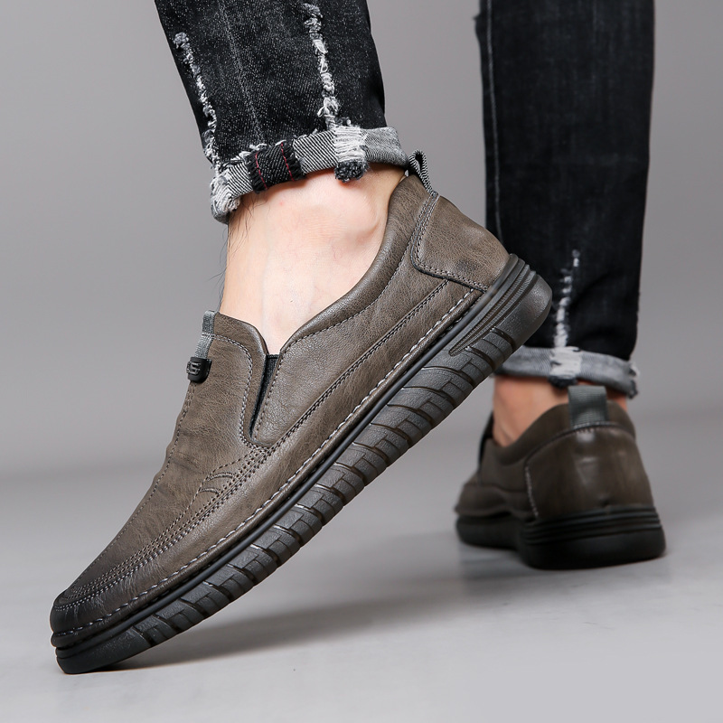 ⏰ Limited-Time 70% OFF –Premium Genuine Leather Slip-On Comfort Loafers