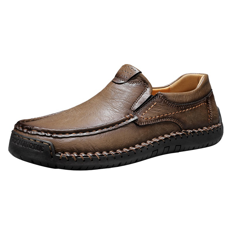 🔥Poslední den 60% SLEVA🔥Pánské slip-on mokasíny z pravé telecí kůže