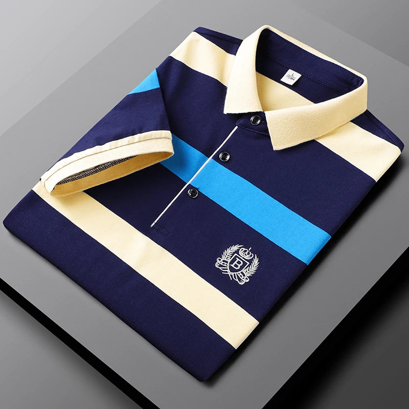 Saldi Estivi Fino al -70% Bastiani - Polo premium a rayas para hombre