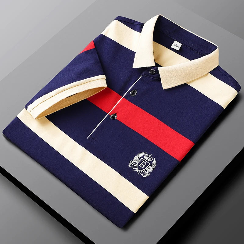 Saldi Estivi Fino al -70% Bastiani - Polo premium a rayas para hombre