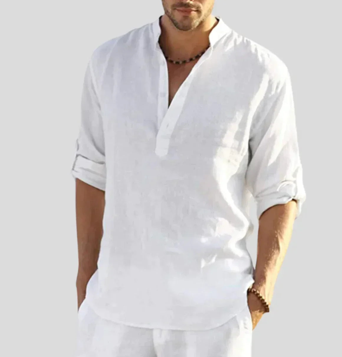 Mattia™ - Camicia da Uomo in Lino
