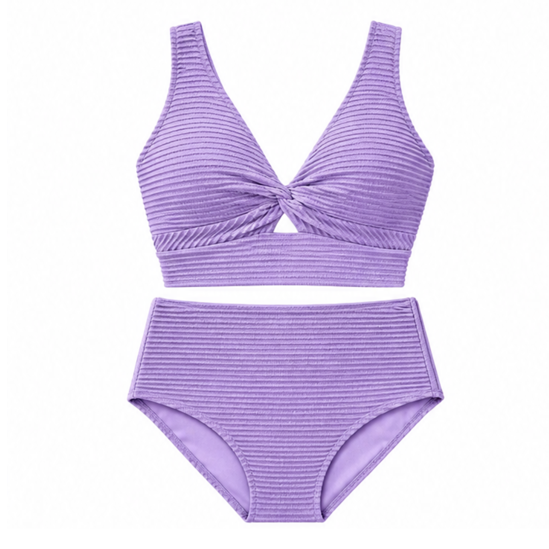 Mara™ – Ribbed Shaping Bikini with Coverage
