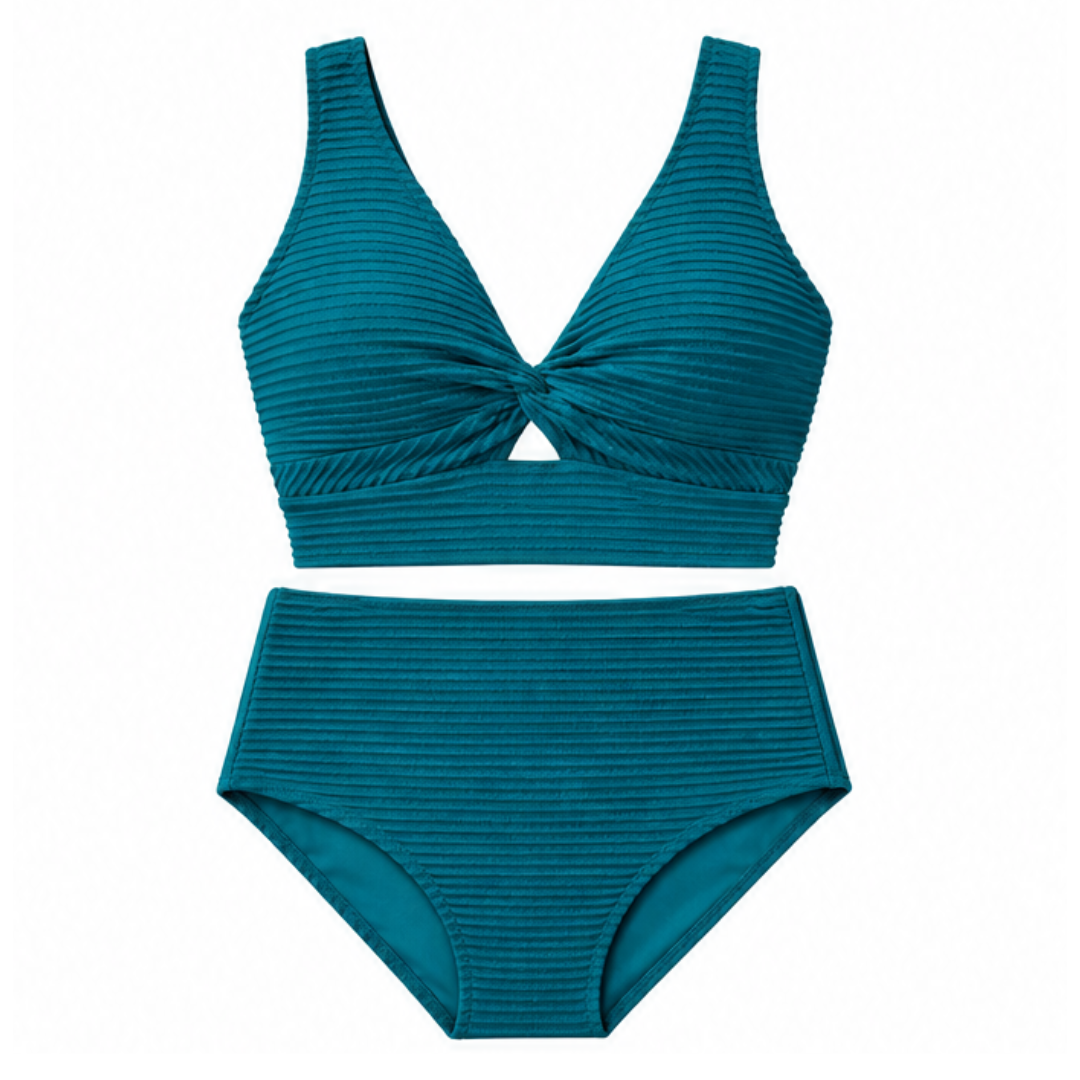 Mara™ – Ribbed Shaping Bikini with Coverage