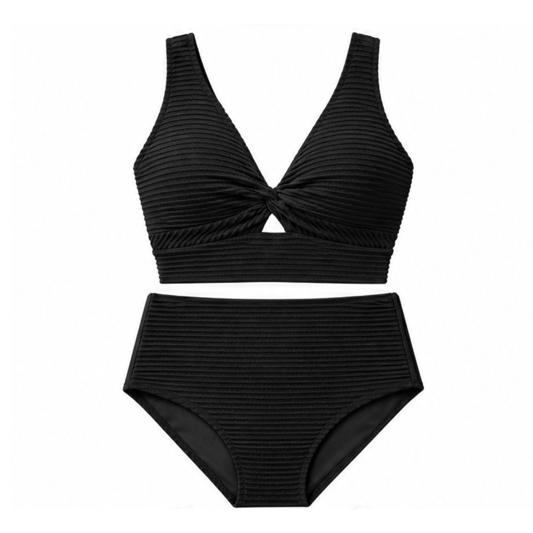 Mara™ – Ribbed Shaping Bikini with Coverage
