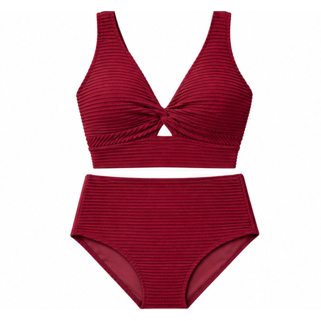 Mara™ – Ribbed Shaping Bikini with Coverage