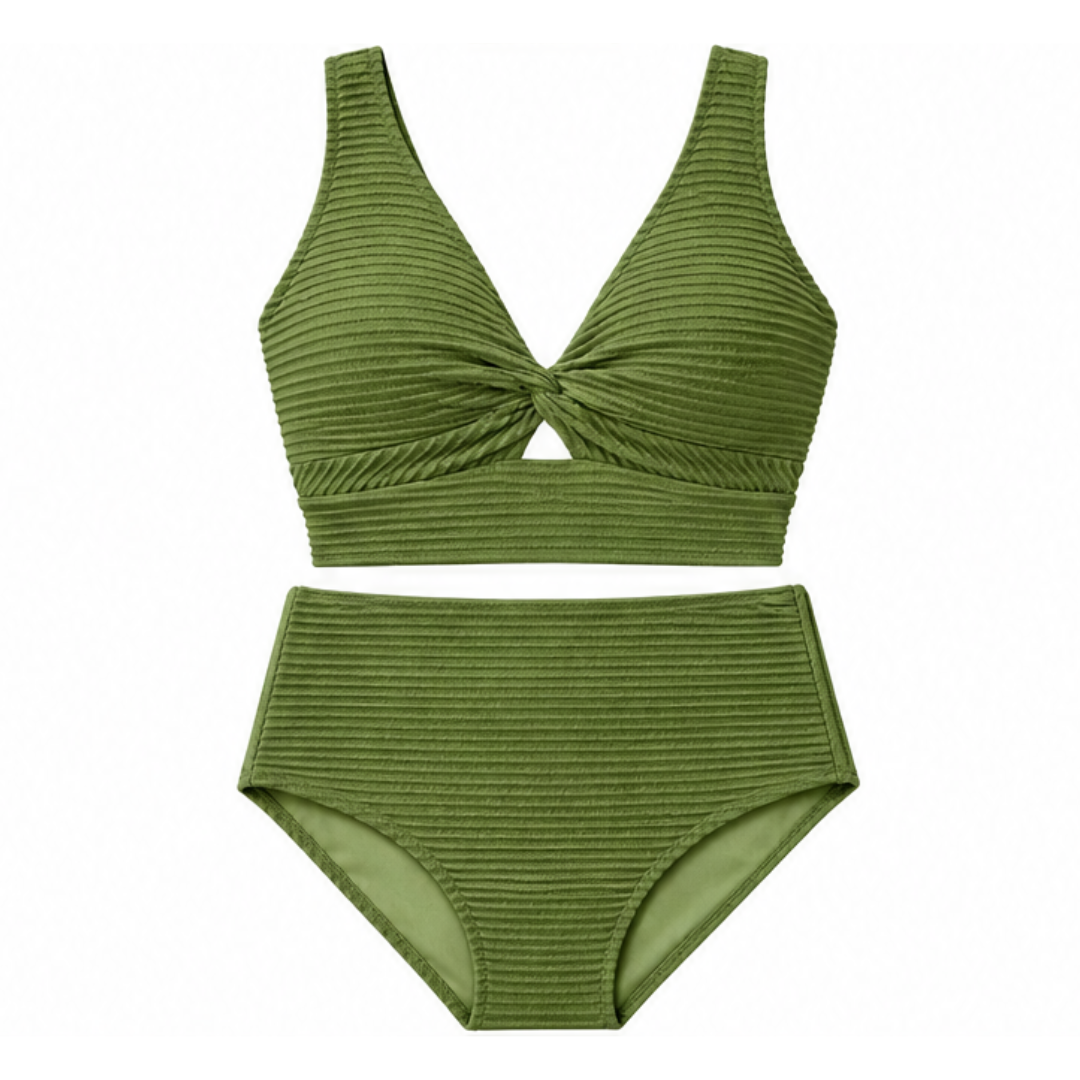 Mara™ – Ribbed Shaping Bikini with Coverage