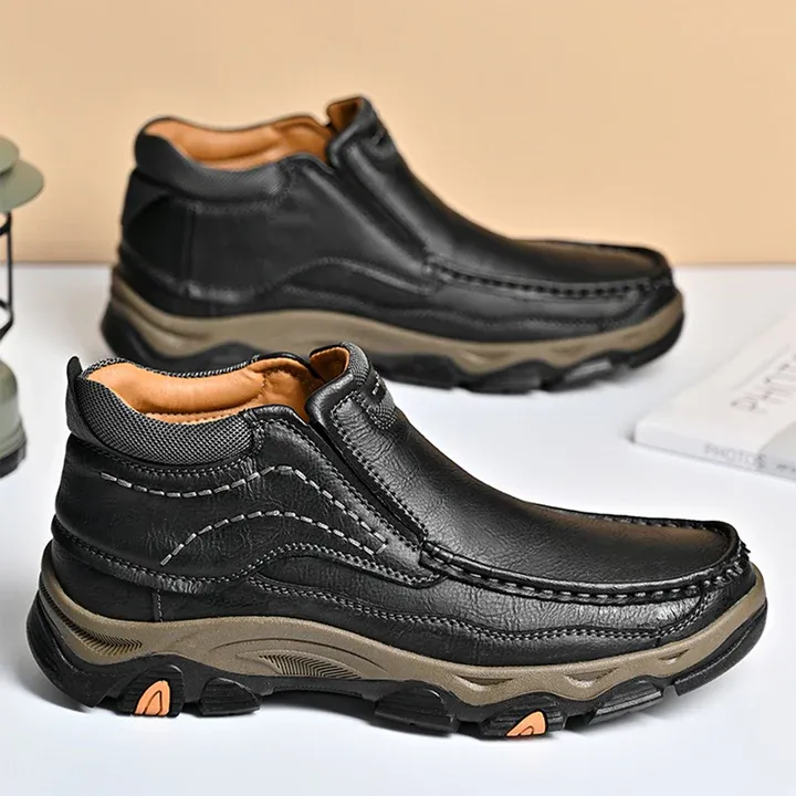 ⏰Last day 60% OFF - 2025 Hot selling men's casual thick-soled non-slip orthopedic leather boots