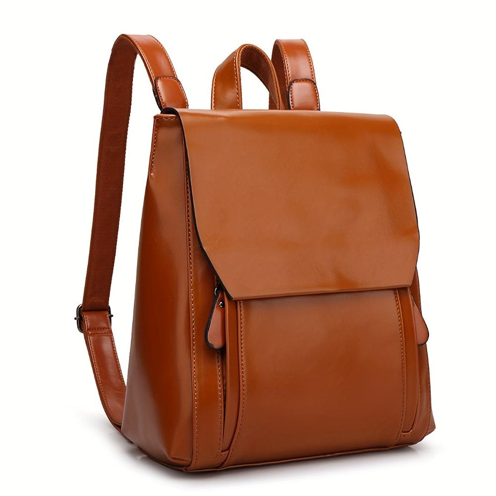 Clara™ | Quilted Leather-like Finish Backpack