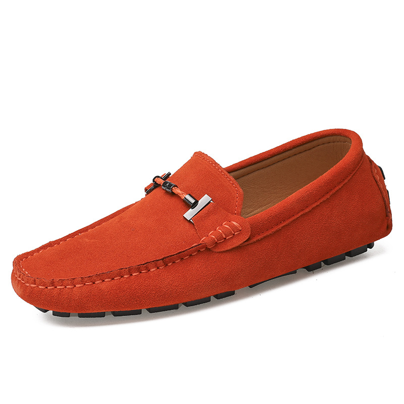 Men's Handmade Leather Comfortable Non-Slip Plus Size Casual Shoes (Wide Foot Plus Size)