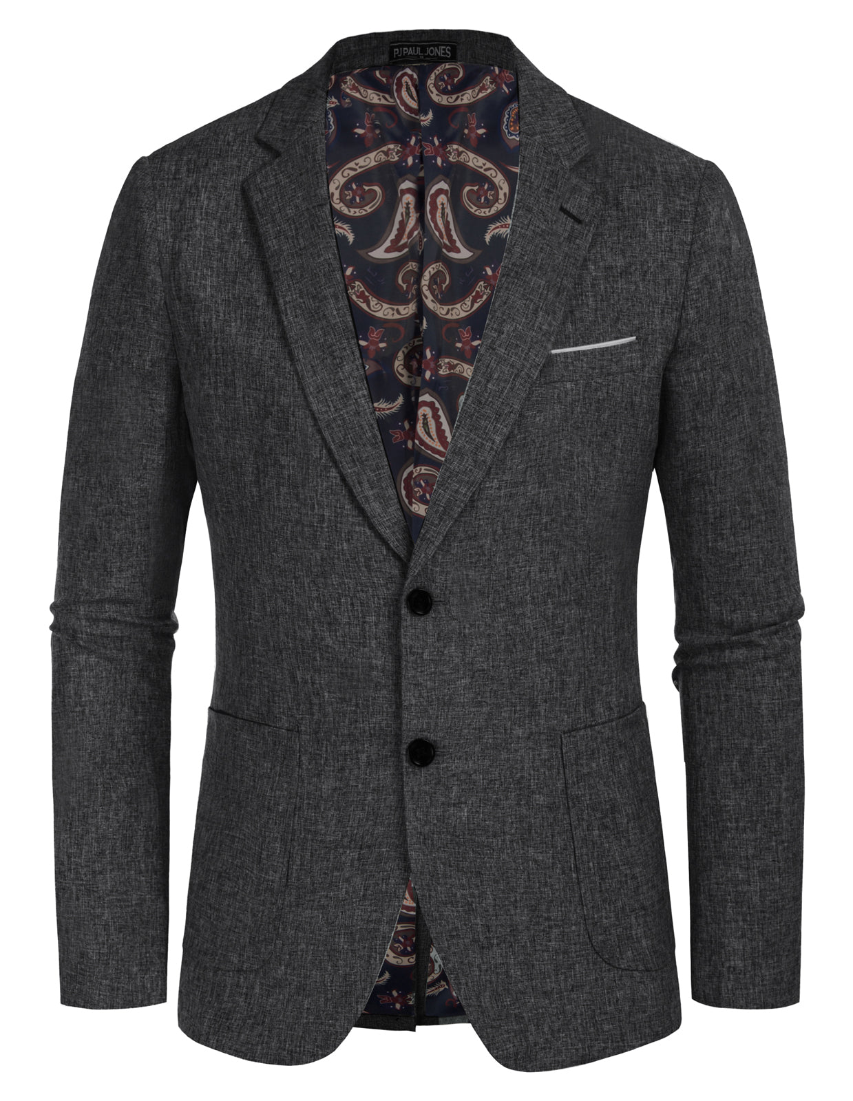 Pánské volnočasové sportovní sako blazer s dvěma knoflíky, lehké obchodní bundy