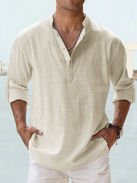 Milo I Modern Linen Shirt for Men
