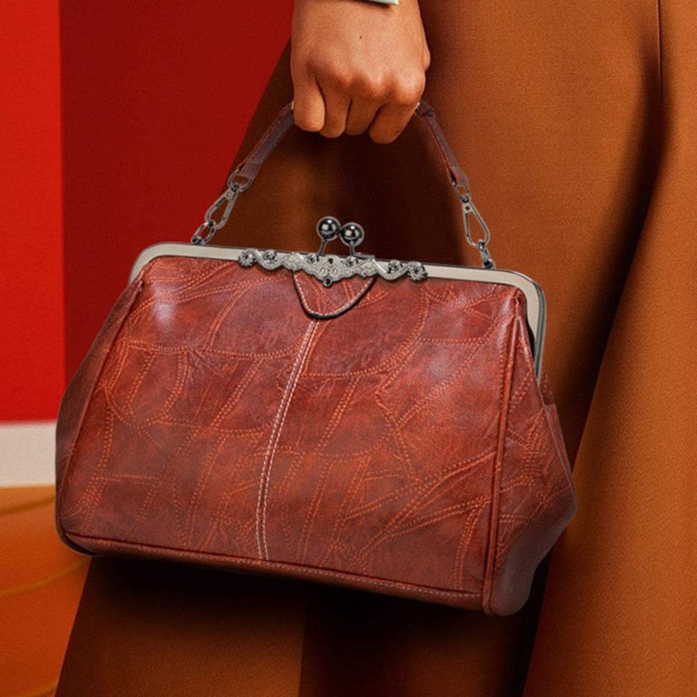 Celeste™ | Vintage Kiss-Lock Shoulder Bag